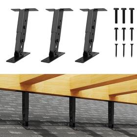 Usn34-0016 Yageannl 3 Pack Heavy Duty Roof Riser Brackets Kit Adjustable Height And Angle Mou