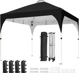 Yaheetech 313094381307 10x10 Pop Up Canopy Tent With Vent Easy 4 Sandbags 12 Stakes Ropes