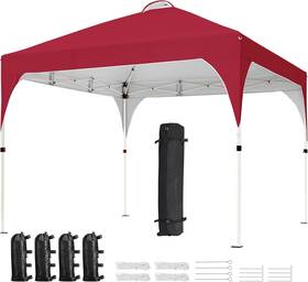 Yaheetech 313104328377 10x10 Pop Up Canopy Tent With Vent Easy Set Instant Sun Shel