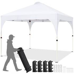 Dy4tge0001 Yaheetech Outdoor Pop-up Canopy Camping Tent 10ft X Water Resistant White