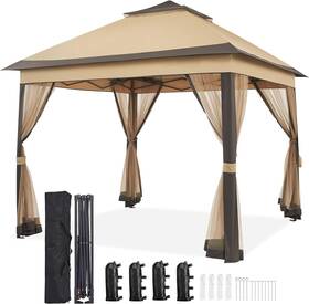 Ytgtet0001001 Yaheetech 11x11 Pop Up Gazebo Outdoor Canopy Shelter Instant Patio Sun S