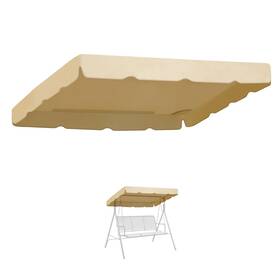 Growswc-1-beige Yardgrow 77ftftx43ftft Swing Canopy Replacement Cover Patio Top Cove