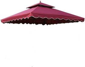 Su001025 Yaxshimu 10ftx10ft Waterproof Gazebo 1 2tier Top Replacement Canopy Uv Sunshade Burgundy