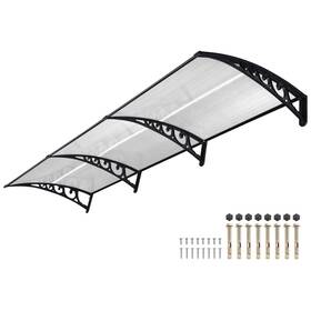 07awn003-120p-0806 Yescom 38 Inch X117 Window Awning Door Canopy Rain Cover Uv Protect Polycarbonate