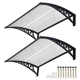 07awn003-31p-0806-2 Yescom 39 Inch X29 Window Awning Door Canopy Rain Cover Uv Protect Pc Sheet White 2