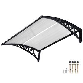 07awn003-31p-0806 Yescom 39 Inch X29 Window Awning Door Canopy Rain Cover Uv Protect Polycarbonate