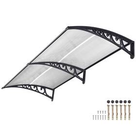 07awn003-80p-0806 Yescom 38 Inch X78 Window Awning Door Canopy Rain Cover Uv Protect Polycarbonate