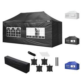 07can001-1020w4-06 Yescom 10x20ft Pop Up Canopy Instant Folding Gazebo Patio Outdoor Party Tent 420d