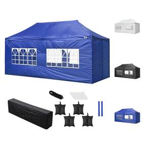 07can001-20w4-03.v1 Yescom 10x20ft Pop Up Gazebo Canopy Outdoor Wedding Tent Folding Camping Party 420d
