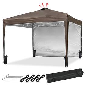 07can007-10g1w-10 Yescom Instahibit 10x10 Ez Pop Up Canopy With Sidewall Party Tent Outdoor Shelter