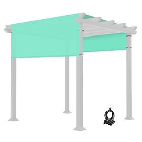 07pcp003-8x10hft-t03 Yescom 8x10 Ft Universal Pergola Canopy Replacement Cover Sun Shade Rod Pocket Patio