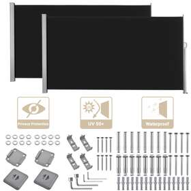 Yescom 07rsa001-1630-6.v2x2 240 Inch X63 Retractable Side Awning Outdoor Patio Wind Screen Privacy Shade Divider