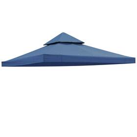 07top001-8t-03 Yescom Aplus 8x8ft 2-tier Gazebo Top Replacement Outdoor Patio Canopy Cover Blue