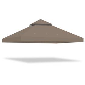 07top021-10x10ft-10 Yescom 10x10 Ft 2-tier Canopy Top Replacement For Petpvilit Gazebo Outdoor Yard