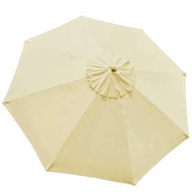 Ys-umc-07-001-9-01 Yessources 9ft Patio Umbrella Replacement Cover Top 8 Rib Outdoor Canopy Market Yard Beige