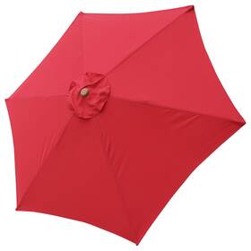 Ys-umc-07-002-02 Yessources 9ft Patio Umbrella Replacement Canopy 6 Rib Outdoor Garden Pool Top Cover Red