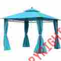 Yf-3290-ab International Caravan Square 10 Foot Double Vented Gazebo With Drapes 700493791286