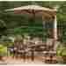 Yjaf-013 Garden Oasis New Replacement Canopy For 11.5 Ft Round Offset Umbrella