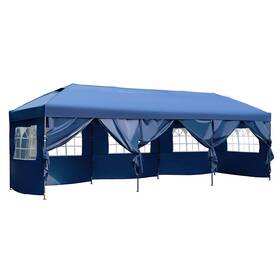 Yopto 978271052704 10x30 Ft Pop Up Canopy Party Tent Heavy Duty With Wheeled Bag Large Wed