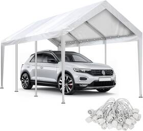 Yustuf 711181585735 10x20 Ft Carport Canopy Replacement Cover Waterproof Uv Protected With Bungee