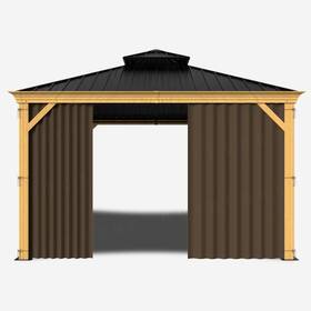 Zaquak 786402643358 Gazebo Curtain For 10x10 Or 10x12 Privacy Sidewall 1-panel Universal Replacem
