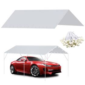 Zaztll 717019774340 10 X 20 Ft Carport Replacement Canopy Cover Garage Top Tent Shelter Tarp 200g