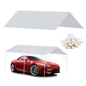 Zaztll Tool 445019483483 10 X 20 Ft Carport Replacement Canopy Cover Garage Top Tent Shelter Tarp 200g