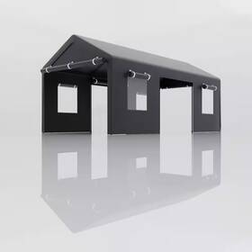 Zeus & Ruta 445034931945 12 Ft. X 20 Heavy-duty Outdoor Portable Garage Ventilated Canopy Carports Ca
