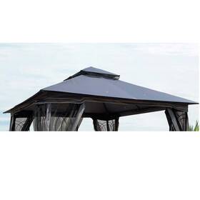 Wq-471 Zeus & Ruta Zeus/ruta Canopies 33.50 Inch H X 118 W 118.00 D With Uv Protected Durable Gray