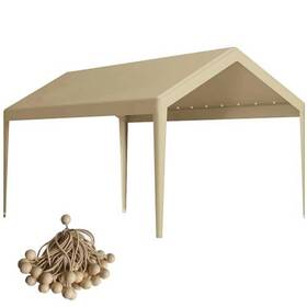 Zhjj 741421737624 Carport Replacement Canopy Top Cover For 10ft X 20ft 10ftx20ft Beige
