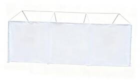 Zhjj 786354040274 10x20 Carport Replacement Sidewall 180g Panel Without Mesh Windows White