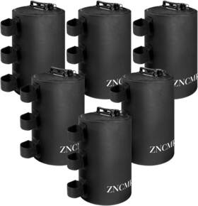 Zncmrr 445021570591 Canopy Water Weight Bag 132 Lbs Tent Weights Set Of 6 Leg F