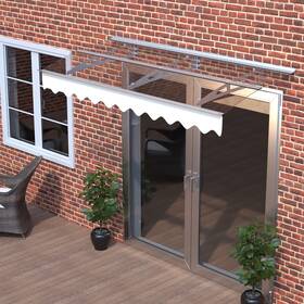 Gl-w2205p179830 Znts Da7934c Series Door Window Awning Canopy Made Of 0.137inch Thick Crystal
