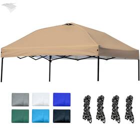 10x10-khaki Zongti 10x10 Canopy Replacement Top - For Straight Leg Tent Waterproof Durable