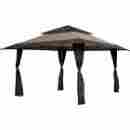 Zs1313gazacbk Mosaic Backyard Pop Up Patio Shade Outdoor Canopy Gazebo W Steel Frame
