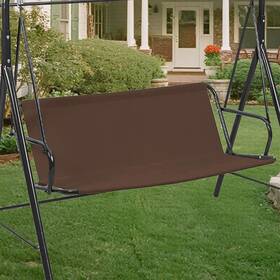 Zuxlwud Zux001 Swing Seat Replacement Cover For 2/3 Seater 45.2x18.9 X18.9 Inches Coffee