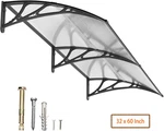 32"X 60" Window Awning Canopy Outdoor Polycarbonate Hollow Sheet Roof. Fixed Price $69.99.