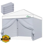 Acepic 10X10FT Canopy Sidewalls Gray 4PCS Waterproof Uv. Fixed Price $96.99.
