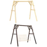 Outsunny 660LBS Porch Swing Frame, Chair Stand Only For Diy Painting. Fixed Price $109.99.