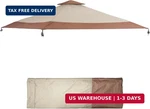 13X13 Canopy Replacement Top Cover Double Tier Waterproof Silver Coated Instant. Fixed Price $134.92.