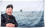 Kim Jong Un Live Love Laugh Flag 3X5 Ft Wall Tapestry, Heavy Duty 200D Dur. Fixed Price $13.76.