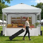 Raynesys Pop Up Canopy Tent With Sidewalls, 10X10FT Person Party One .... Fixed Price $220.85.