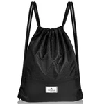 Costway Drawstring Backpack Bag Folding Sports Sack W/zipper Pocket Black. Fixed Price $15.99.