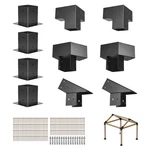Vevor 4X4" Pergola Kit Inner 3.5X3.5 3- And 4-WAY Brackets For Gazebo. Fixed Price $159.99.