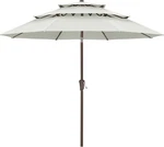 Abccanopy 11FT Market Umbrella 3 Tier Light Beige Patio. Fixed Price $172.99.