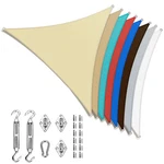 Colourtree Triangle Sun Shade Sail Canopy Fabric Outdoor Patio With Hardware Kit. Fixed Price $66.98.