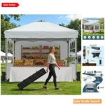 10 Person Capacity Portable Pop Up Canopy Tent - Perfect For Events & Camping. Fixed Price $286.95.
