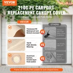 Carport Replacement Canopy Cover 10 X 20 Ft, Frame Not Include) 804. Fixed Price $65.33.