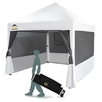 Crown Shades 10 X Foot Instant Canopy Commercial Shelter With 4 Net (used). Fixed Price $198.60.