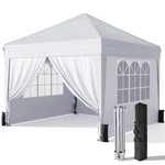Driftalia 10X10 Pop Up Canopy With Sidewalls, Outdoor Instant Tent. Fixed Price $147.46.